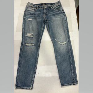 Sam medium wash destructed boyfriend jean (NWOT)
